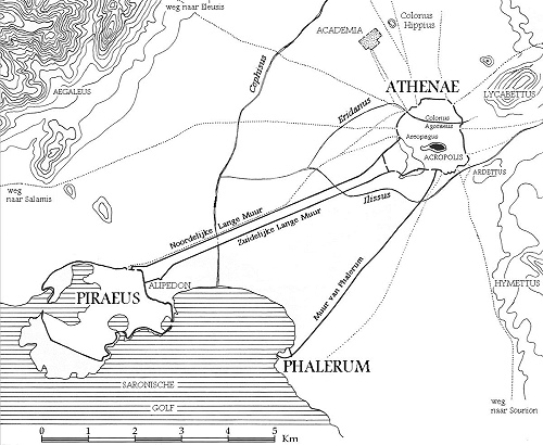 Академия на карте древних Афин / Источник: wikipedia.org