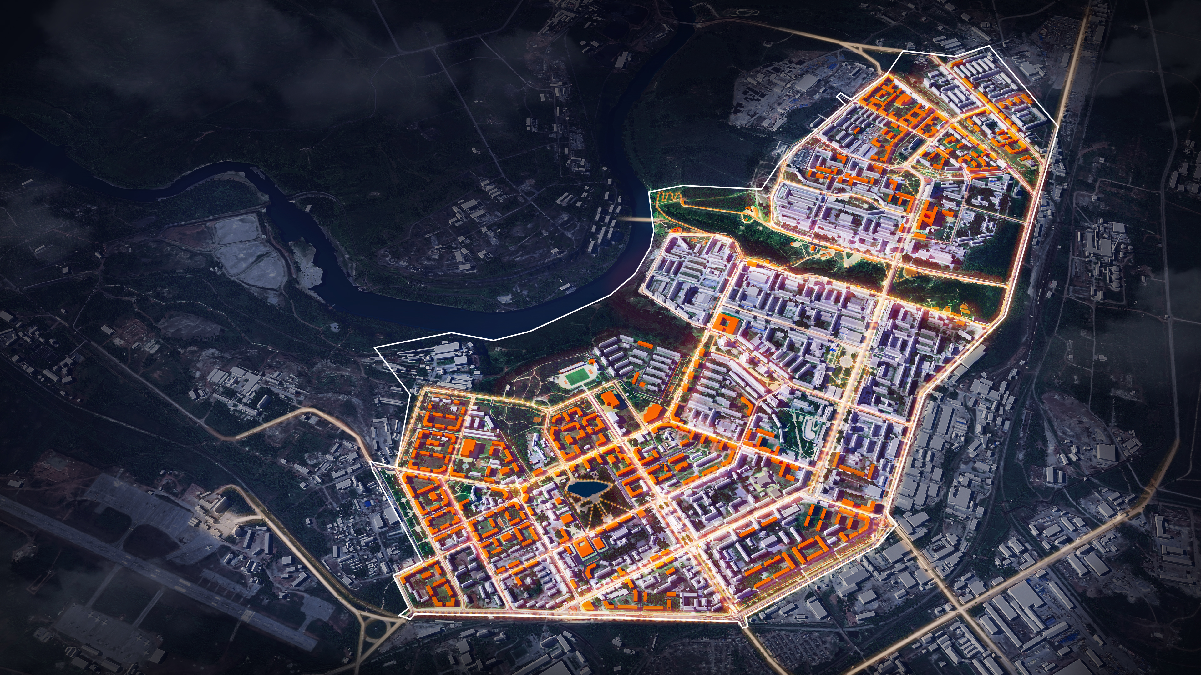 Мастер-план Воркуты, разработанный бюро RTDA